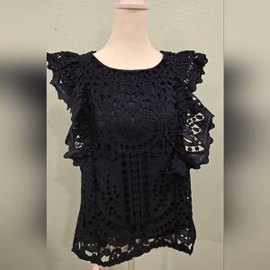 Express Blue Embellished, New Beautiful Blouse, Size S